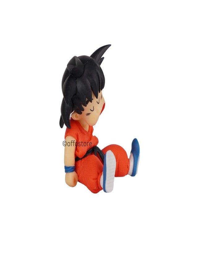 Offo Son Goku Sleeping Mini Figure (10cm) - Adorable Dragon Ball Z Collectible for Car Dashboard, Office Desk & Home Décor for Kids, Teens & Collectors - Image 2
